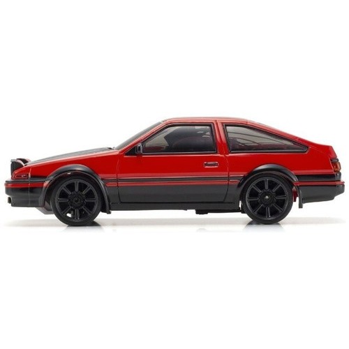 1:28 KYOSHO 66613 RC First Mini-Z Toyota Sprinter Trueno AE86 Red/Black RC Car - Picture 8 of 10