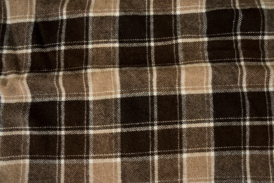 NWT Pendleton Throw 100% Alpaca Wool Blanket Brown Plaid New w Tags 52" x 70" - Image 4 of 4