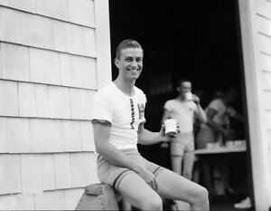 Franklin D 1936 Harvard Rowing Team Vintage Old Photo 4” x 6” Roosevelt Jr.