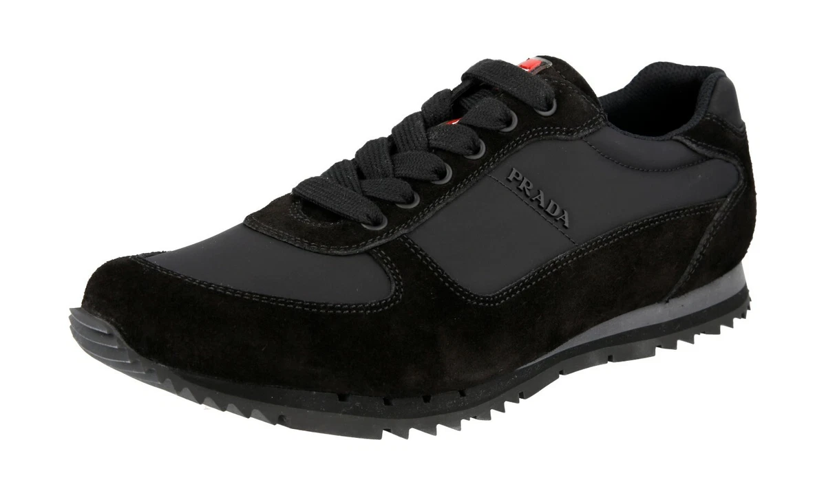 LUXURY PRADA LINEA ROSSA TRAINERS SHOES 4E2721 BLACK NEW eBay