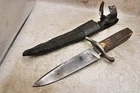 678/ British USA Civil War / WWI Bowie trench fighting knife dagger Sheffield