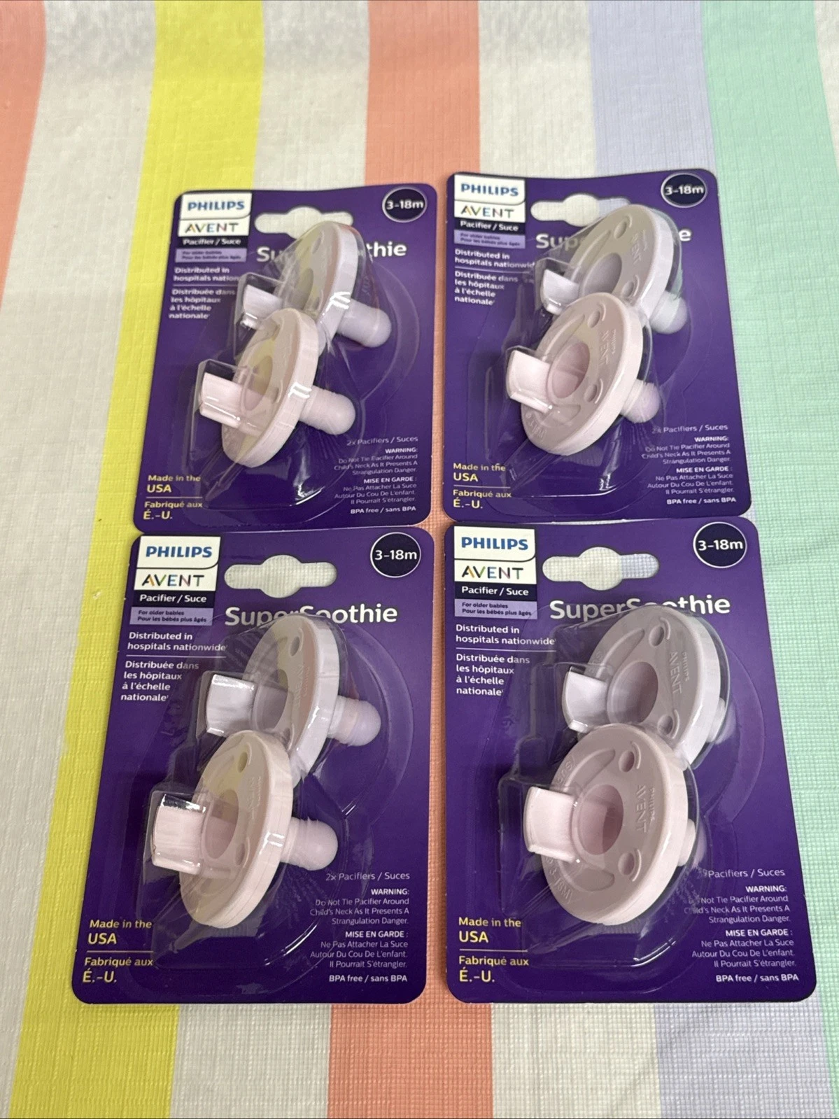 Philips Avent Super Smoothie Pacifiers, Purple, 3-18 Months - 8 Count
Opens in a new window or tab