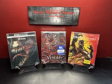 Venom Trilogy Collection Steelbook (4K Ultra HD+Blu-ray+Digital) Factory Sealed