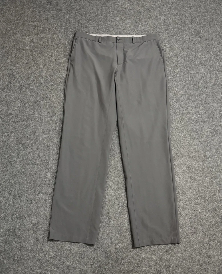 Pantalones de golf Nike para hombre 36x34 grises Dri-FIT ajuste estándar tiro medio elástico poliéster Foto 2 de 4