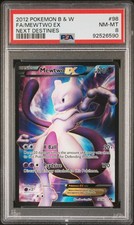 2012 POKEMON B&W NEXT DESTINIES #98 FULL ART/MEWTWO EX PSA 8