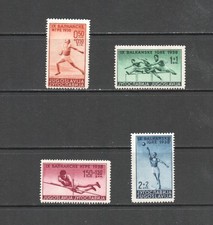 T3456 Yougoslavie 1938 Sports Jeux Balkans 4 v. MLH