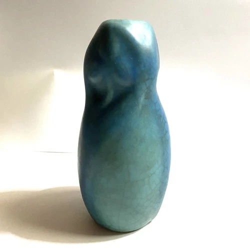 Van Briggle USA Vintage Art Pottery Blue Mulberry Spiderwort Ceramic Vase Signed