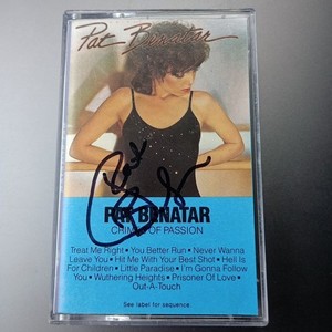 Pat Benatar Crime Of Passion Signed Autograph Cassette Tape With COA