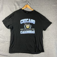 Chicago Chargers Shirt Mens M Black Graphic Factorie Basketball Regular Adult