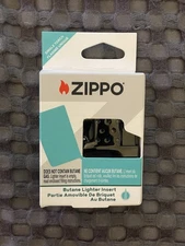 Zippo Black Single Torch Butane Lighter Insert, New In Box