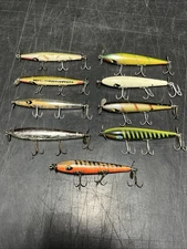 Vintage Wooden Top water Propeller Lures Smithwick Devil Horse Rare Colors (A18)