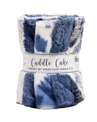 Shannon Fabrics - Luxe Cuddle Cake Kit - Frosted Himalayan Navy