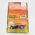 Matchbox Lesney #48 Red Racer Diecast Car Hot Rod Vintage 1983 New Damaged Card