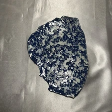 Ceramic Art Pottery Blue Honeybee Decorative Plate