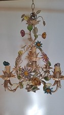 lampadario In Ferro Battuto vintage anni 60