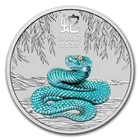 2025-1/4oz Color Lunar Year Of The Snake-BU Silver Coin 9999 Perth Australia?