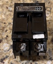 GE THQL21100 CIRCUIT BREAKER 2- POLE 100 Amp PLUG IN