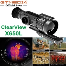 GTGUARD Thermal Rifle Scope 640x512 50mm Thermal Scope w/LRF for Outdoor Hunting