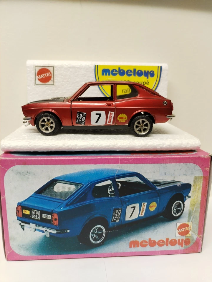 Mebetoys Fiat 128 Coupè Coupe Rally Art. 8576 1/25 Vintage Mattel No Hotwheels - Immagine 2 di 4