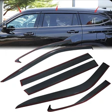 For Toyota Highlander 2020-2022 Window Visor Vent Rain Guards Deflector 6pcs Set