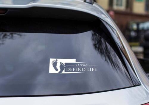 Kansas Defend Life Vinyl Cut-Out Pro-Life Vinyl Cut-Out Sticker - Picture 1 of 1
