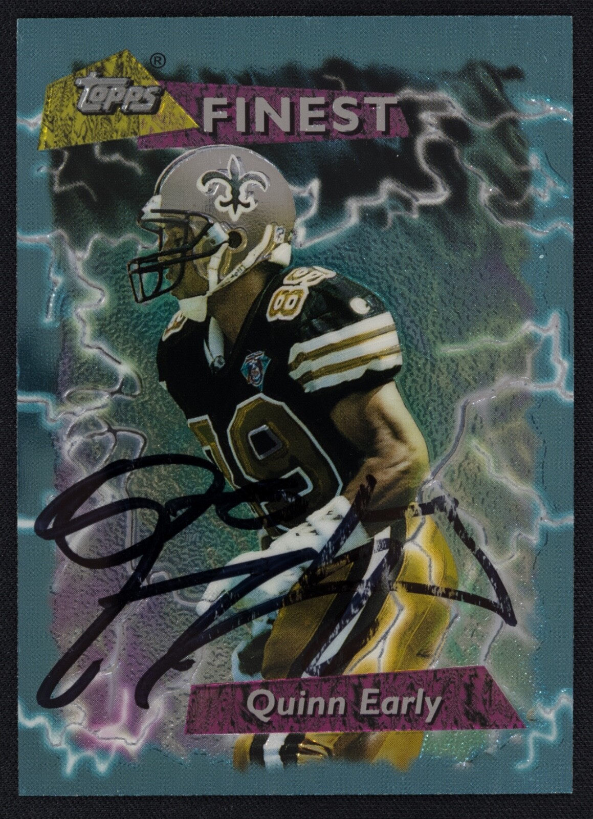 Quinn Early Signed 1995 Topps Finest Card #238 - New Orleans Saints Auto