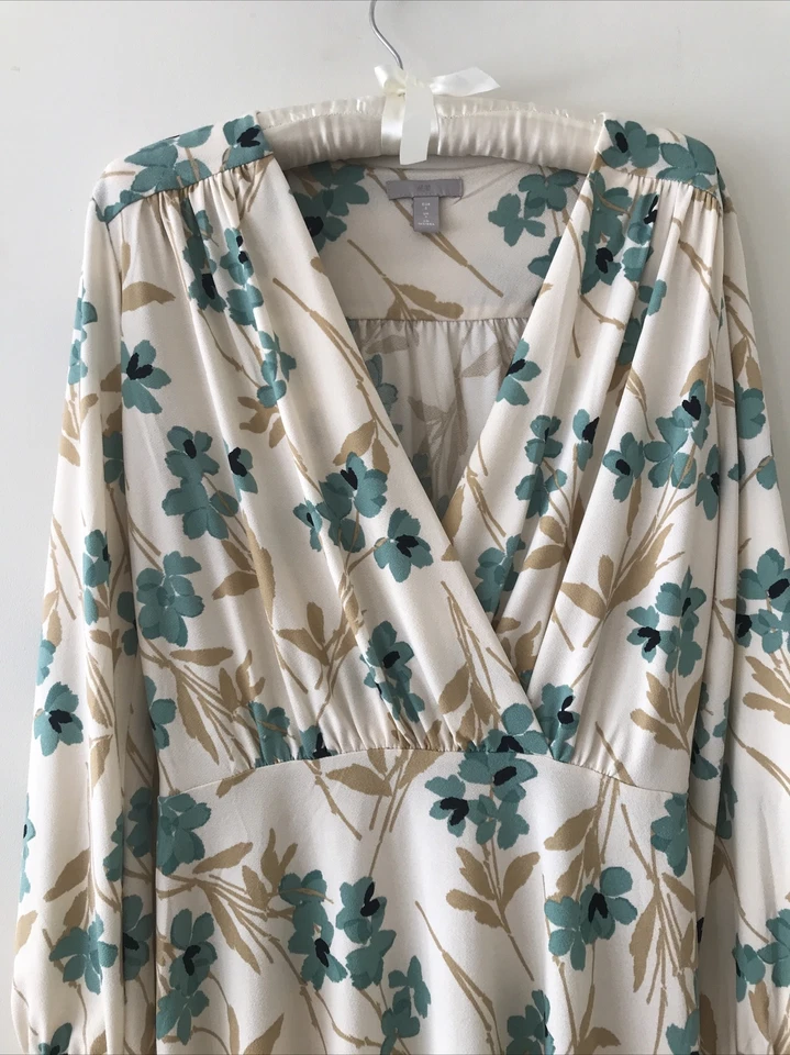 H&M belle robe midi/“Tea Dress” effet 1940s. Encolure V plongeant. T S/M. NEUF! - Photo 3/4