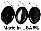 3 Black Oval Squeeze Purses | Multi-Purpose Holds Keys And Change | Made In Usa