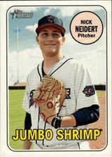 2018 Topps Heritage Minor League Nick Neidert #142 Jacksonville Jumbo Shrimp