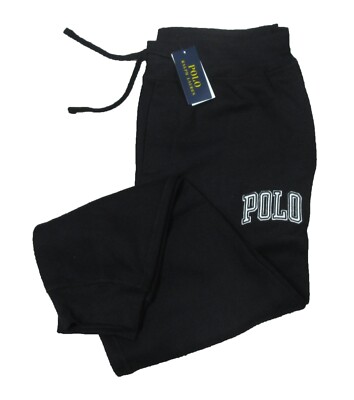 Polo Ralph Lauren Men's Black The RL Fleece Logo Fleece Jogger