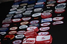 Employee Name Patch Tags for Uniform Shirt Jacket Worker Contractor Garage Tech