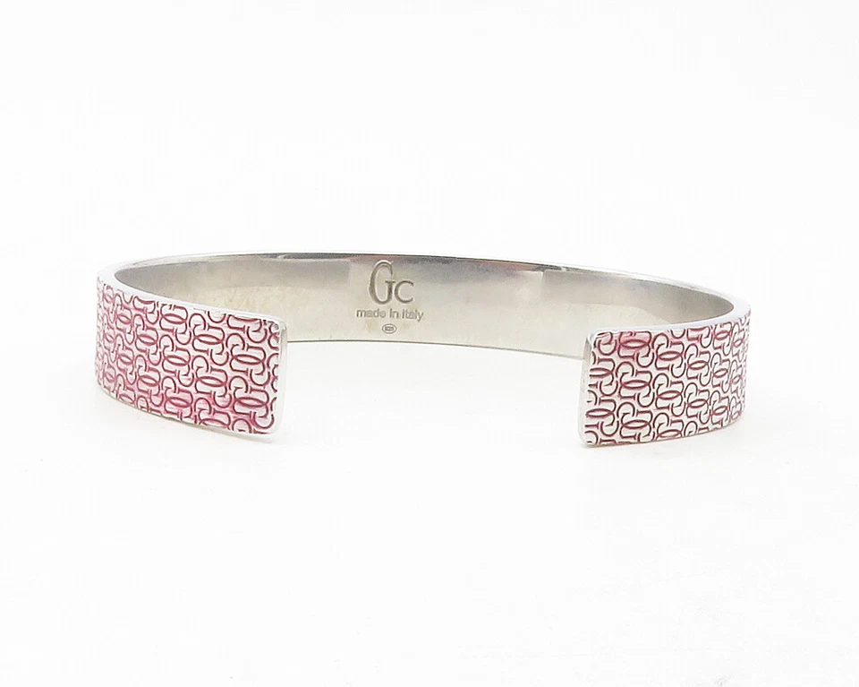 Brazalete GUESS ITALY 925 Plata de Ley Brillante Monograma Logo BT4778 Foto 4 de 4