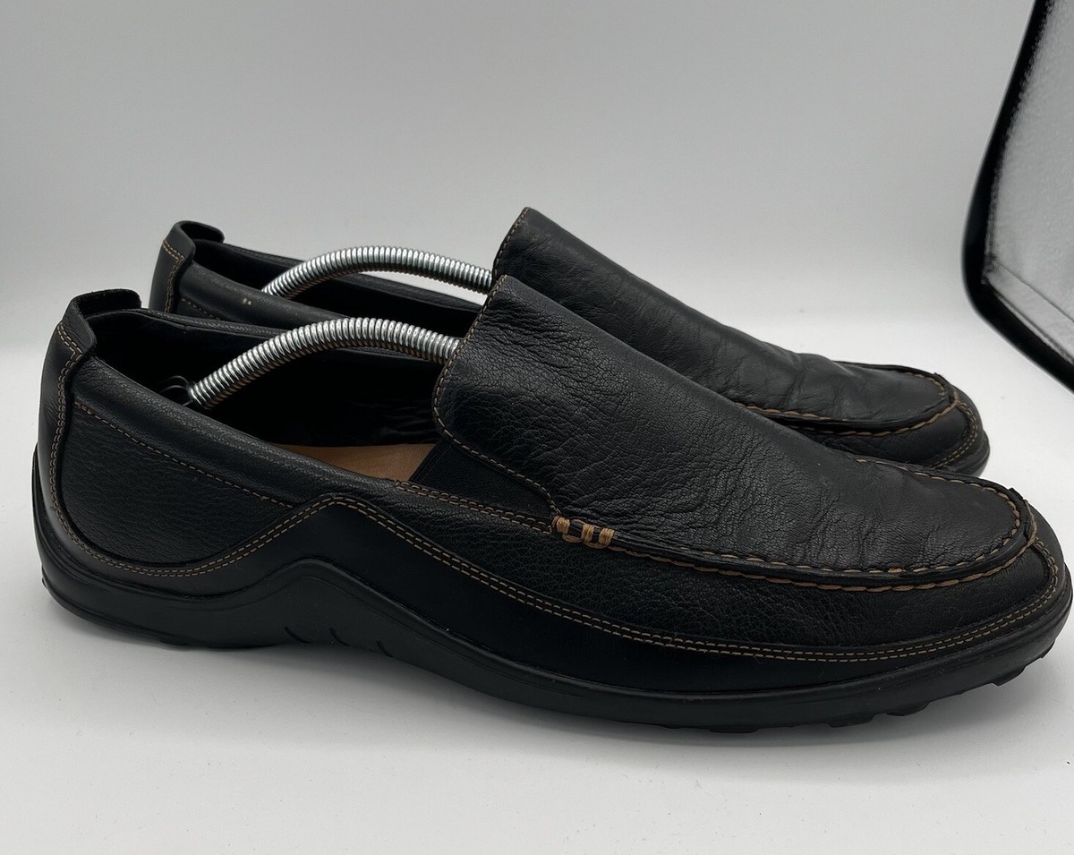 Cole Haan TUCKER VENETIAN Black Leather C03557 Mens Driving  display picture 3