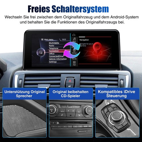 Android 13 GPS CarPlay Touchscreen für BMW 1/2er F20 F21 F23 NBT SWC Autoradio - Bild 6 von 17