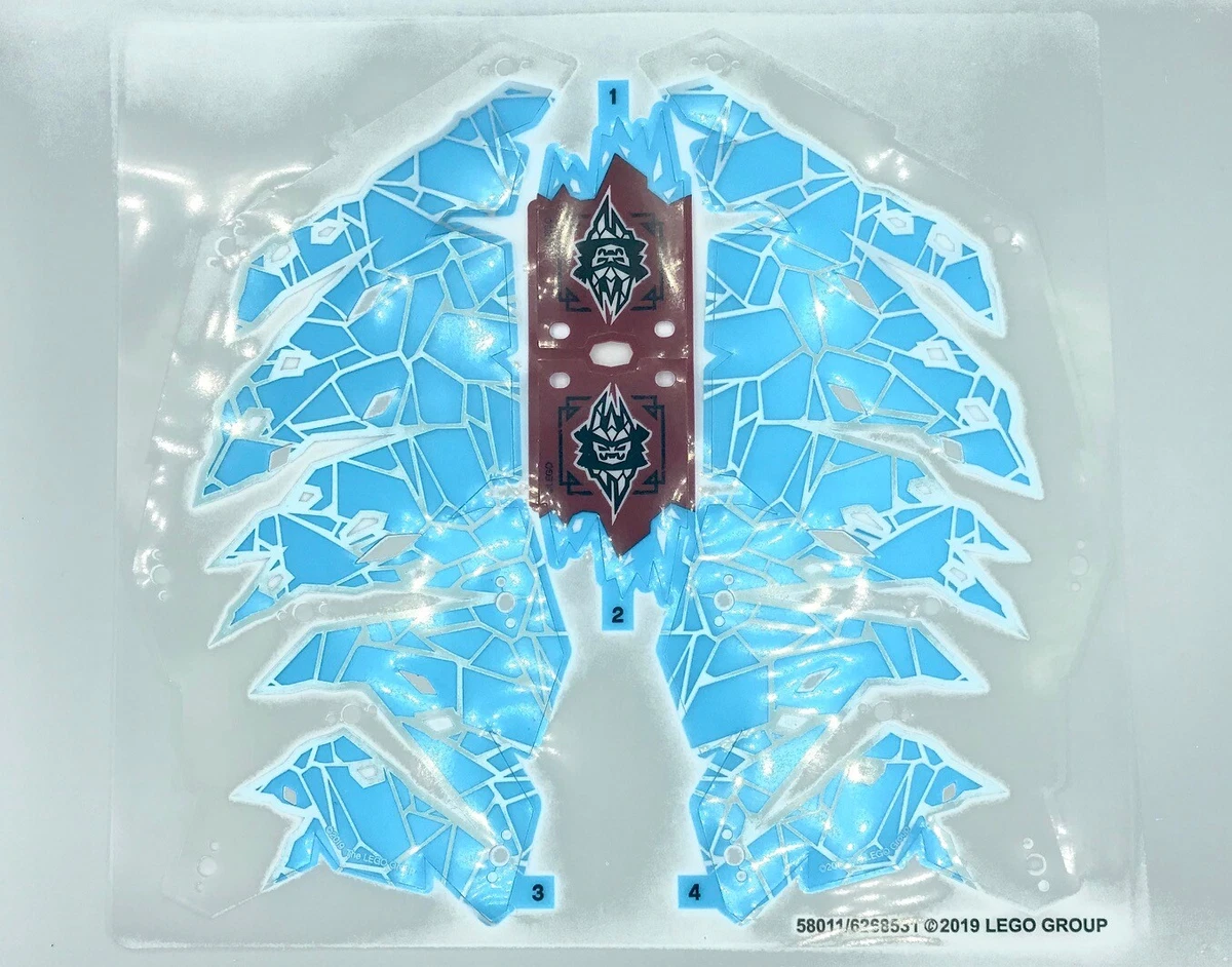 LEGO NINJAGO Ice Dragon Wings sheet Ice Tower Flag Sail 70678 eBay