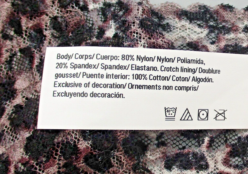 MAIDENFORM ~ 2XL 9 ~ DMESLT ~ животное печати сексуальный должен иметь цветочный кружева стринги - Изображение 3 из 4