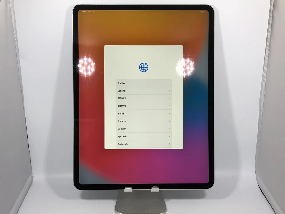 Apple iPad Pro 12.9-inch (4th Gen.) 256GB Silver Unlocked Good