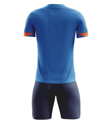 Completo Calcio Bambino Zeus Kit Virgo Azzurro Blu Arancio Da 3xs a M - Foto 2 di 6