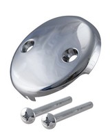 Westbrass 793z-cp 2-hole Overflow Faceplate, Polished Chrome, New, Free Shipping on sale Westbrass 793z-cp 2-hole Overflow Faceplate, Polished Chrome, New, Free Shipping on sale