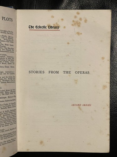 RARE EARLY 1900’S-STORIES FROM THE OPERAS-SECOND SERIES HC BOOK-GLADYS DAVIDSON - Picture 7 of 12