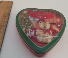 Lindt Teddy Heart Shaped Tin German Import