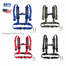 Universal 2" 4-Point Harness Sport Quick Release Safety Seat Belt for Racing Car