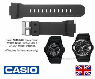 Correa de reloj Casio genuina para relojes GA-200, GA-201, GA200, GA201 G-Shock.