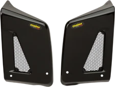 Maier Replacement Radiator Scoops Black fits Kawasaki KLR650 1987-2007 578100