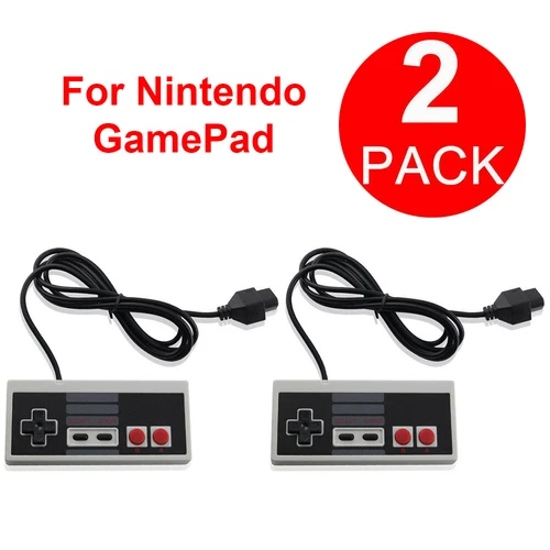2 Pack Controller For NES-004 Original Nintendo NES Vintage Console Wired Gamepd - Picture 1 of 9
