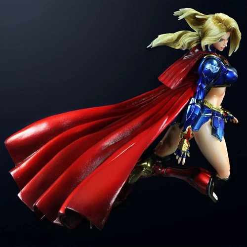 Justice League Play Arts Kai SUPERGIRL Action Figure Collection Gift Boxed 25 Cm - Picture 7 of 7
