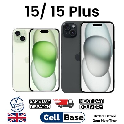 NEW Apple iPhone 15 / 15 Plus 128GB 256GB 512GB Unlocked With Box