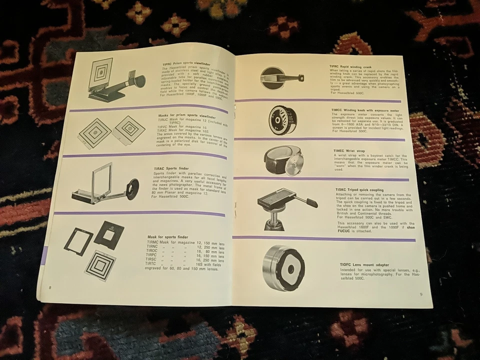 HASSELBLAD 500C SWC CATÁLOGO CÁMARA FOTOS RARAS DE COLECCIÓN Foto 4 de 4