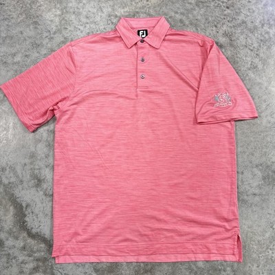 FootJoy Polo Shirt Mens Large St Charles Country Club Golf Performance