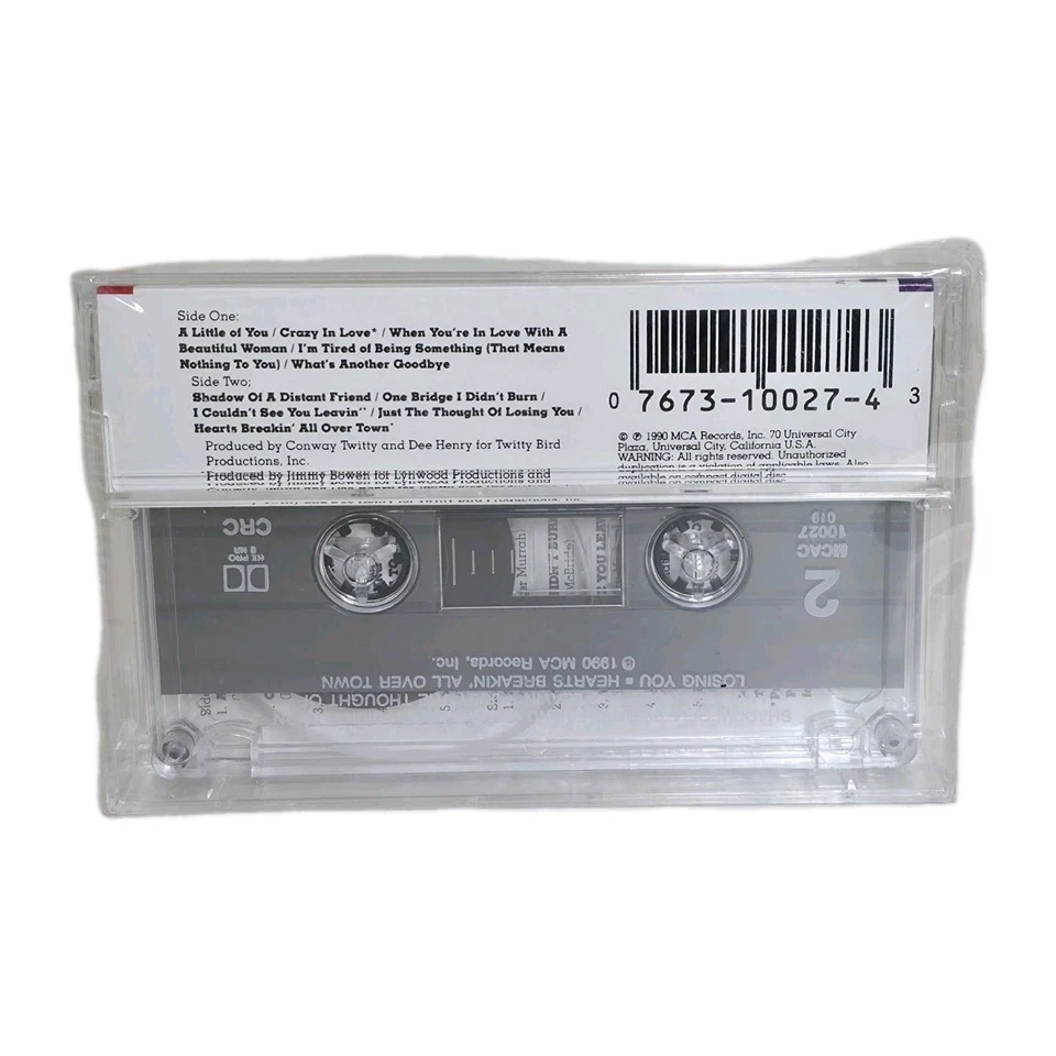 2 Sealed Conway Twitty Cassette Tapes  Crazy In Love & #1s Number Ones Vtg New - Image 4 of 4